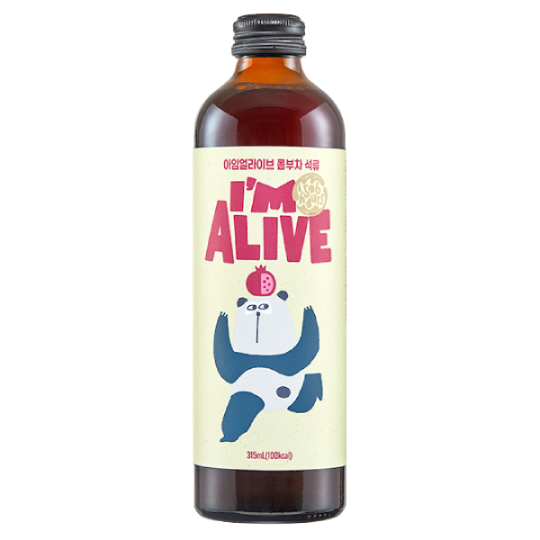 Pomegranate I'm Alive Kombucha 315ml